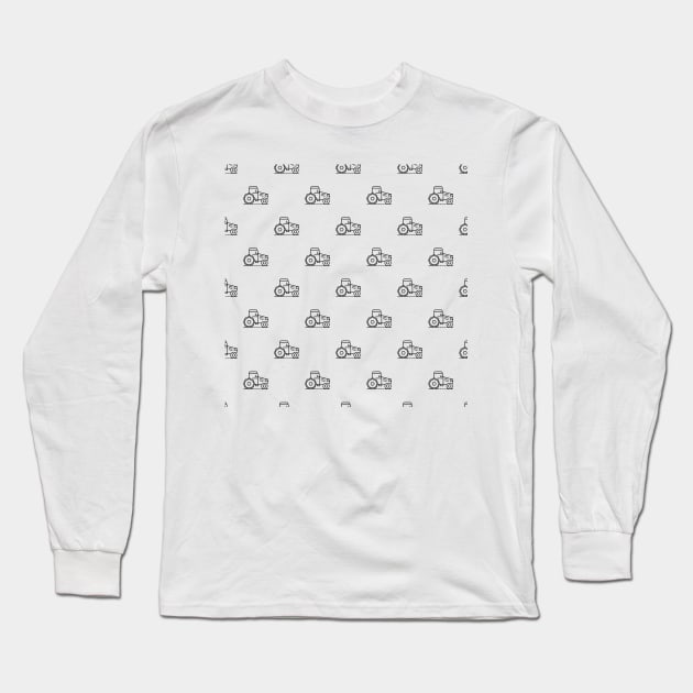 Tractor  pattern Long Sleeve T-Shirt by sheelashop